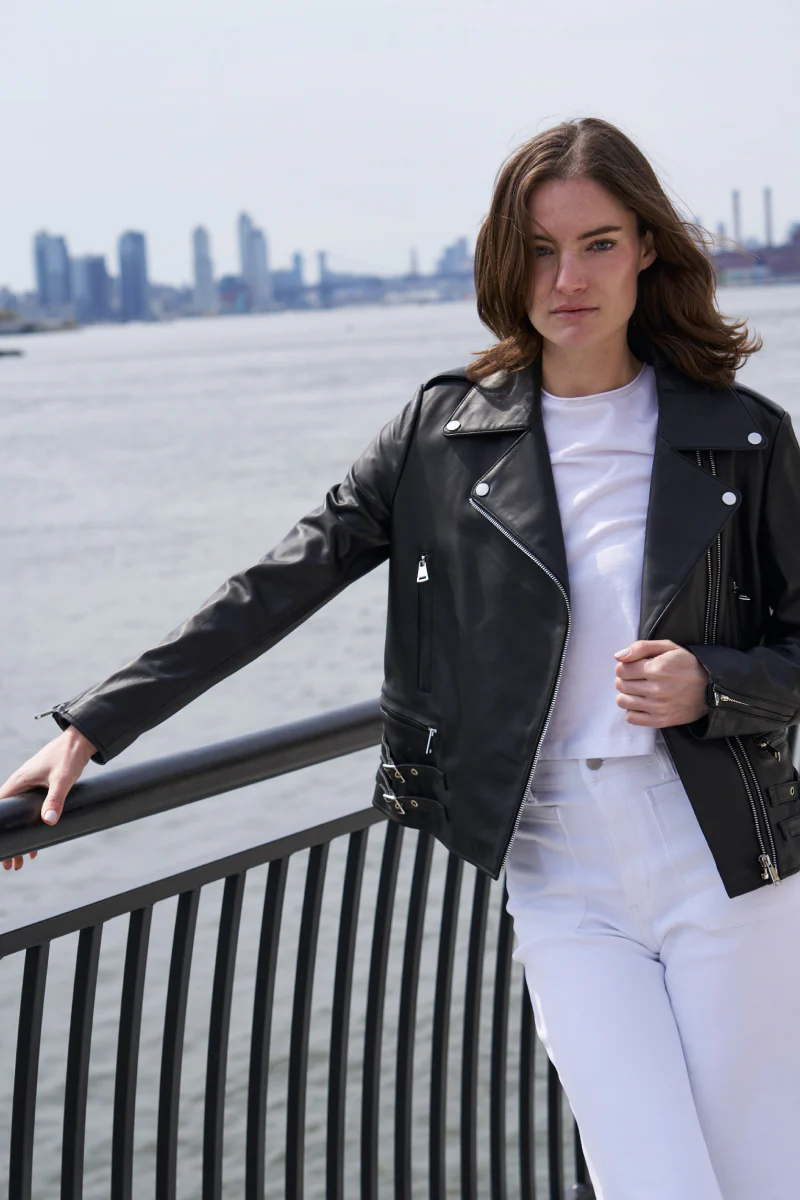 #421 Leather Moto Jacket    SOLD OUT - Image 7