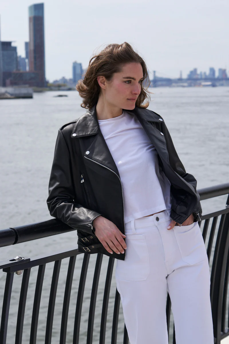 #421 Leather Moto Jacket    SOLD OUT - Image 8