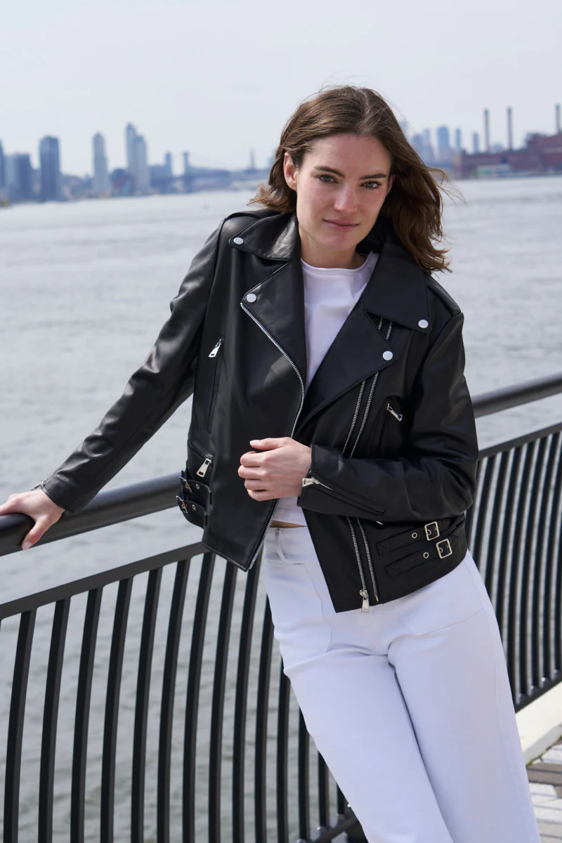 #421 Leather Moto Jacket    SOLD OUT - Image 9