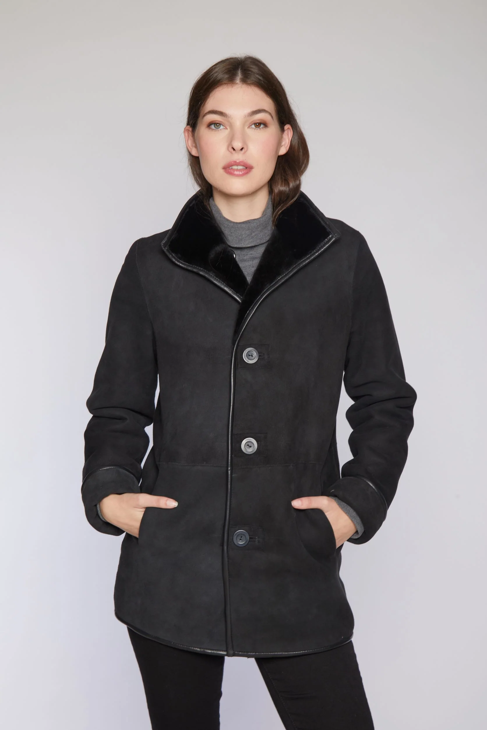 #944 Reversible Merino Shearling Jacket - Image 4
